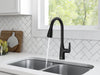 Colony® PRO Single-Handle Pull-Down Dual Spray Kitchen Faucet 1.5 gpm/5.7 L/min // MATTE BLACK // 153333_B-7077300.243_Water2_CDNwebp.webp