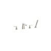 Aspirations 4-Hole 2-Handle Deck Mount Roman Tub Faucet  With Lever Handles and Personal Shower // BRUSHED NICKEL // 155557_Aspirations_SiloRight_t061901.295_0002_Jan2023_CDNwebp.webp
