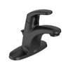 Colony® PRO 4-Inch Centerset Single-Handle Bathroom Faucet 1.2 gpm/4.5 L/min With Lever Handle // MATTE BLACK // 166395_Colony_SiloRight_7075000.243_0001_Aug2023_CDNwebp.webp