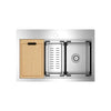 Chive® 33 x 22-Inch Stainless Steel Workstation Kitchen Sink // STAINLESS STL // 167135_18SB9332211WS.075_1_CDNwebp.webp
