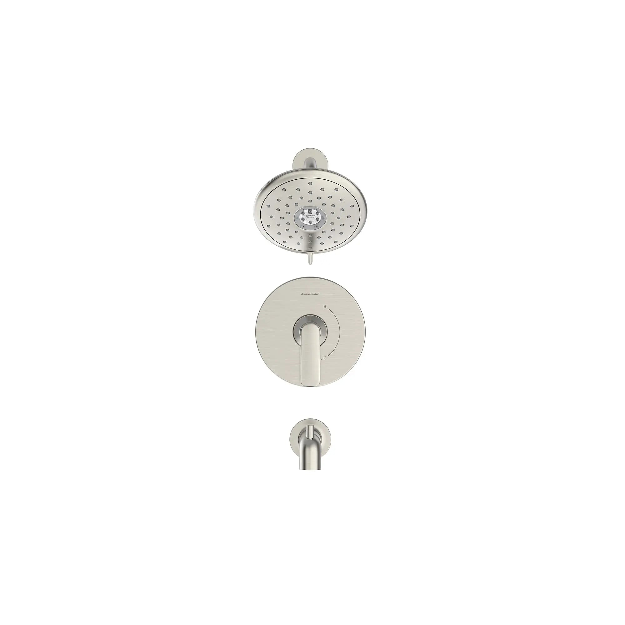 Kit de regadera con salida de tina Aspirations™ // TUB & SHOWER / BRUSHED NICKEL // 168506_Aspirations_SiloFront_tu061508.295_0001_Feb2023_0_CDNwebp.webp