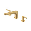 Studio® S Bathtub Faucet With Lever Handles for Flash® Rough-In Valve // BRUSHED COOL SUNRISE // 168721_StudioS_SiloLeft_T105900.GN0_0001_Mar2023_CDNwebp.webp