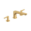 Studio® S Bathtub Faucet With Lever Handles for Flash® Rough-In Valve // BRUSHED COOL SUNRISE // 168763_StudioS_SiloRight_T105900.GN0_0001_Mar2023_CDNwebp.webp