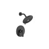 Aspirations 1.8 gpm/6.8L/min Shower Trim Kit With Water-Saving Showerhead and Double Ceramic Pressure Balance Cartridge With Lever Handle // MATTE BLACK // 169001_Aspirations_SiloRight_TU061507.243_0001_May2023_CDNwebp.webp