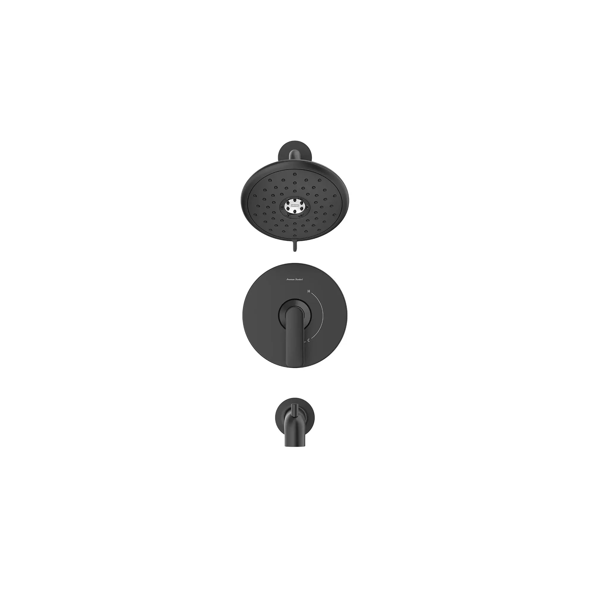 Kit de regadera con salida de tina Aspirations™ // TUB & SHOWER / NEGRO MATE // 169002_Aspirations_SiloFront_TU061508.243_0001_May2023_CDNwebp.webp
