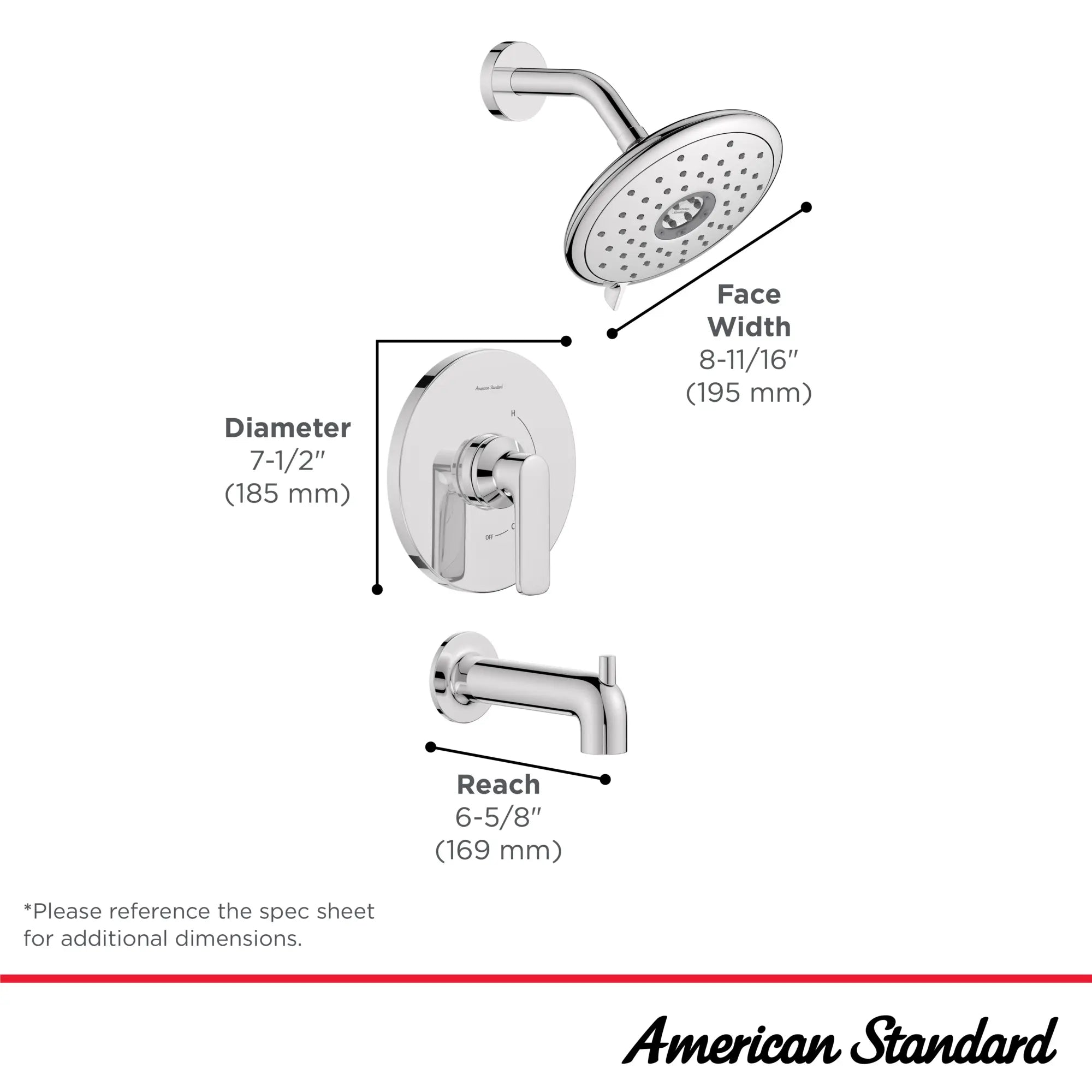 Kit de regadera con salida de tina Aspirations™ // TUB & SHOWER / CROMO // 169513_Aspirations_Infographic_TU061508_0003_AUG2023_CDNwebp.webp