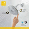 Spectra Touch 7-3/16-inch 1.8 gpm/6.8 L/min 4-Function Water-Saving Showerhead // CHROME // 174615_1698374.002_5_CDNwebp.webp
