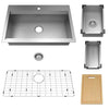 Chive® 33 x 22-Inch Stainless Steel Workstation Kitchen Sink // STAINLESS STL // 174629_18SB9332211WS.075_CDNwebp.webp