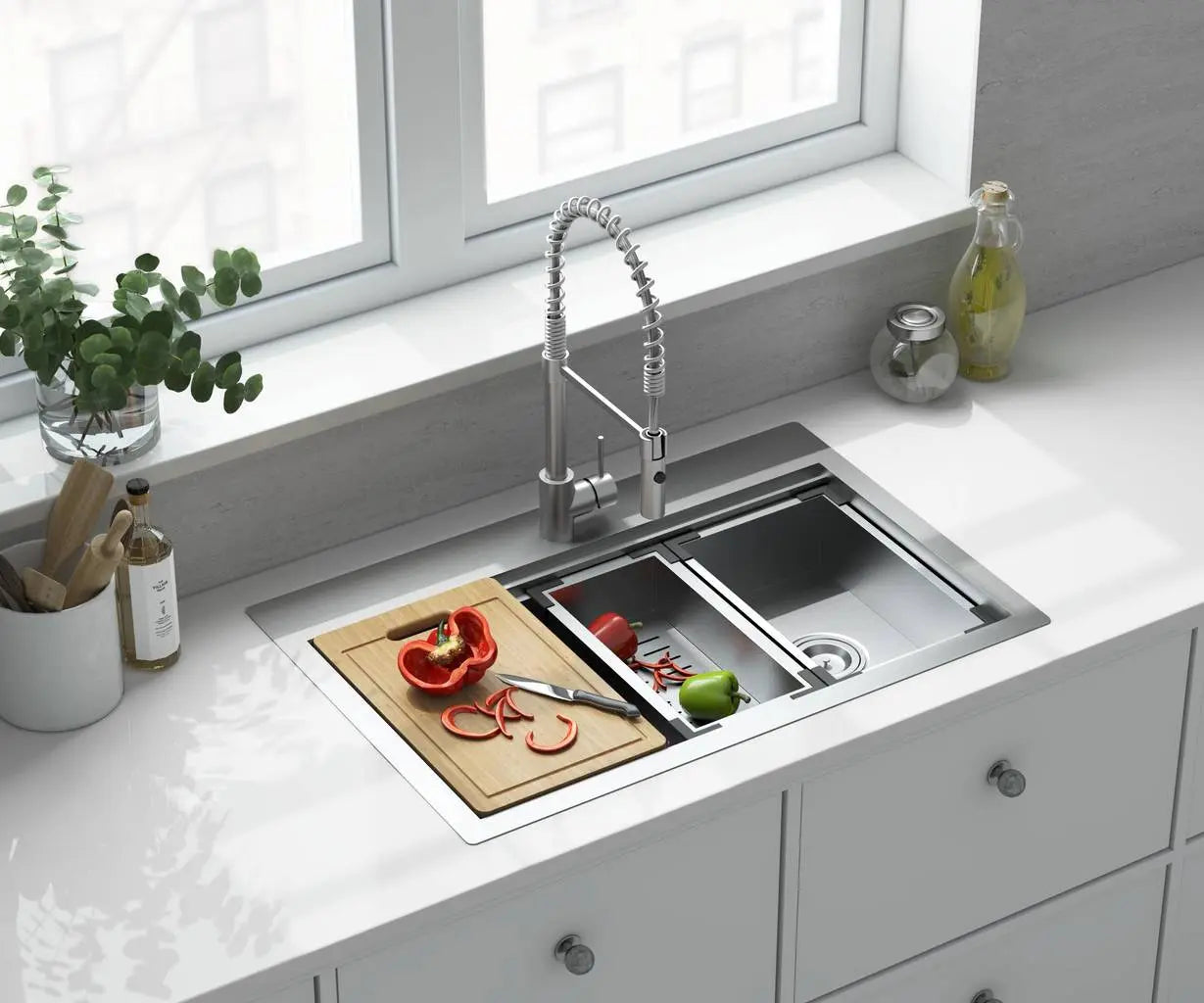 Tarja para cocina Chive® de acero inoxidable de 839 x 559 mm // ACERO INOXIDABLE // 174632_18SB9332211WS.075_4_CDNwebp.webp