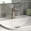 Aspirations Single-Handle Bathroom Faucet 1.2 gpm/4.5 L/min With Lever Handle //   BRUSHED NICKEL // 231975_Aspirations_EnvironmentCloseUp_7061101.295_0002_Nov2023_CDNwebp.webp
