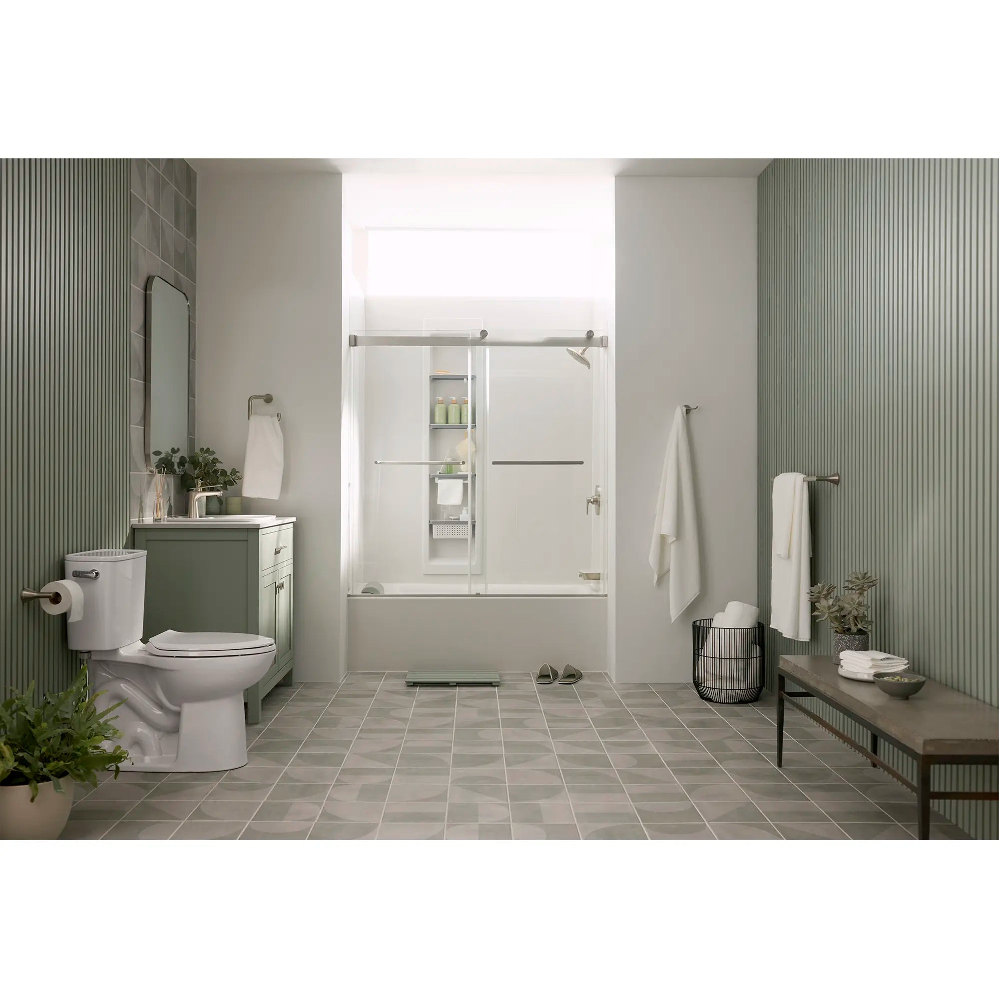 Kit de regadera Aspirations™ // SHOWER / BRUSHED NICKEL // 232001_Aspirations_EnvironmentFull__TU061507.295_8888116.295_2964102.020_7181000_2952BWT32.020_7192000_7194000_AM00853400.295_7061101.295_0001__CDNwebp.webp