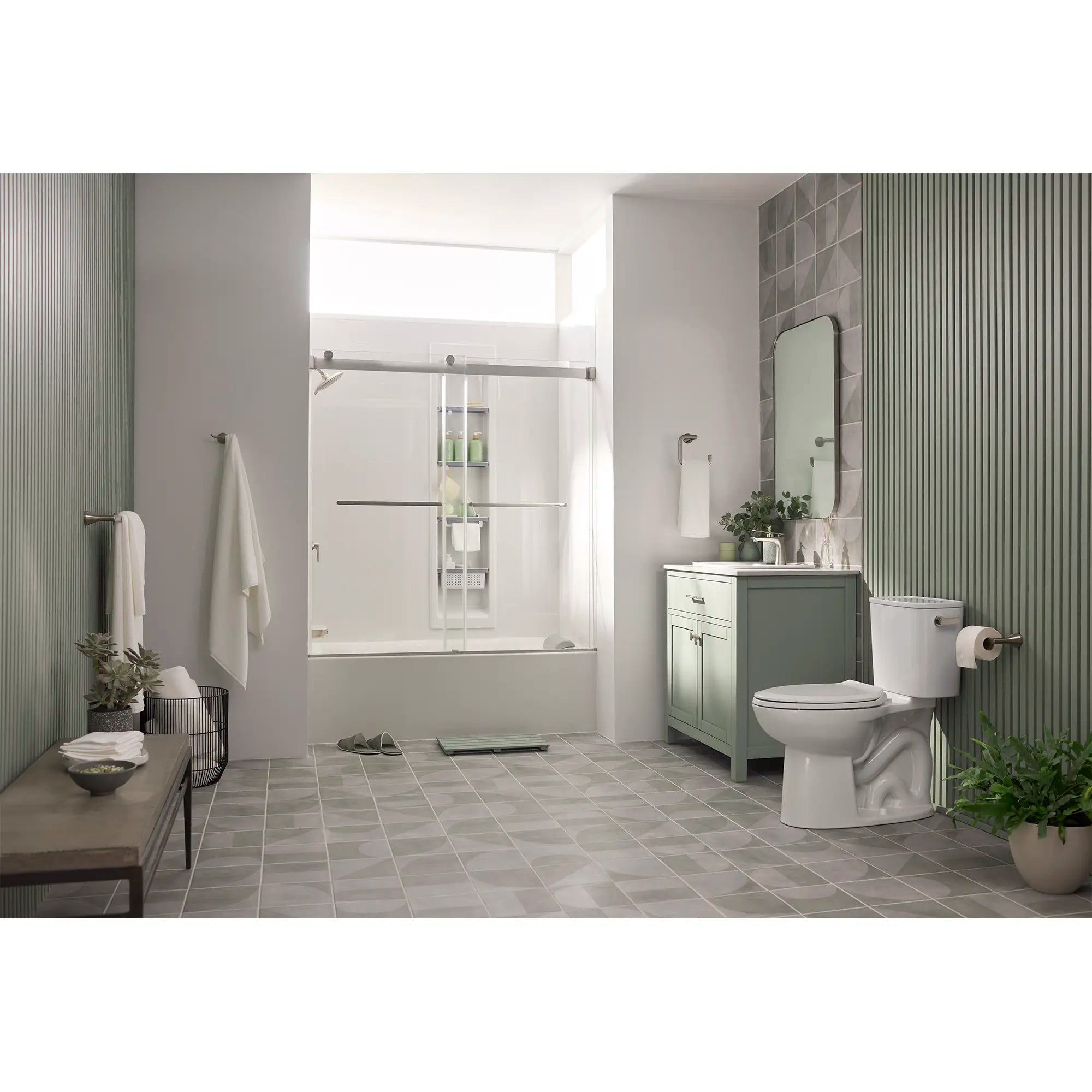 Monomando para lavabo Aspirations™ // BRUSHED NICKEL // 233931_Aspirations_EnvironmentFull_250AA808.020_706110.295_AM00853400.295_7194000_7192000_7181000_2952BWT32.020_2964102.020_7381987-100.295_0002_Nov2023_CDNwebp.webp