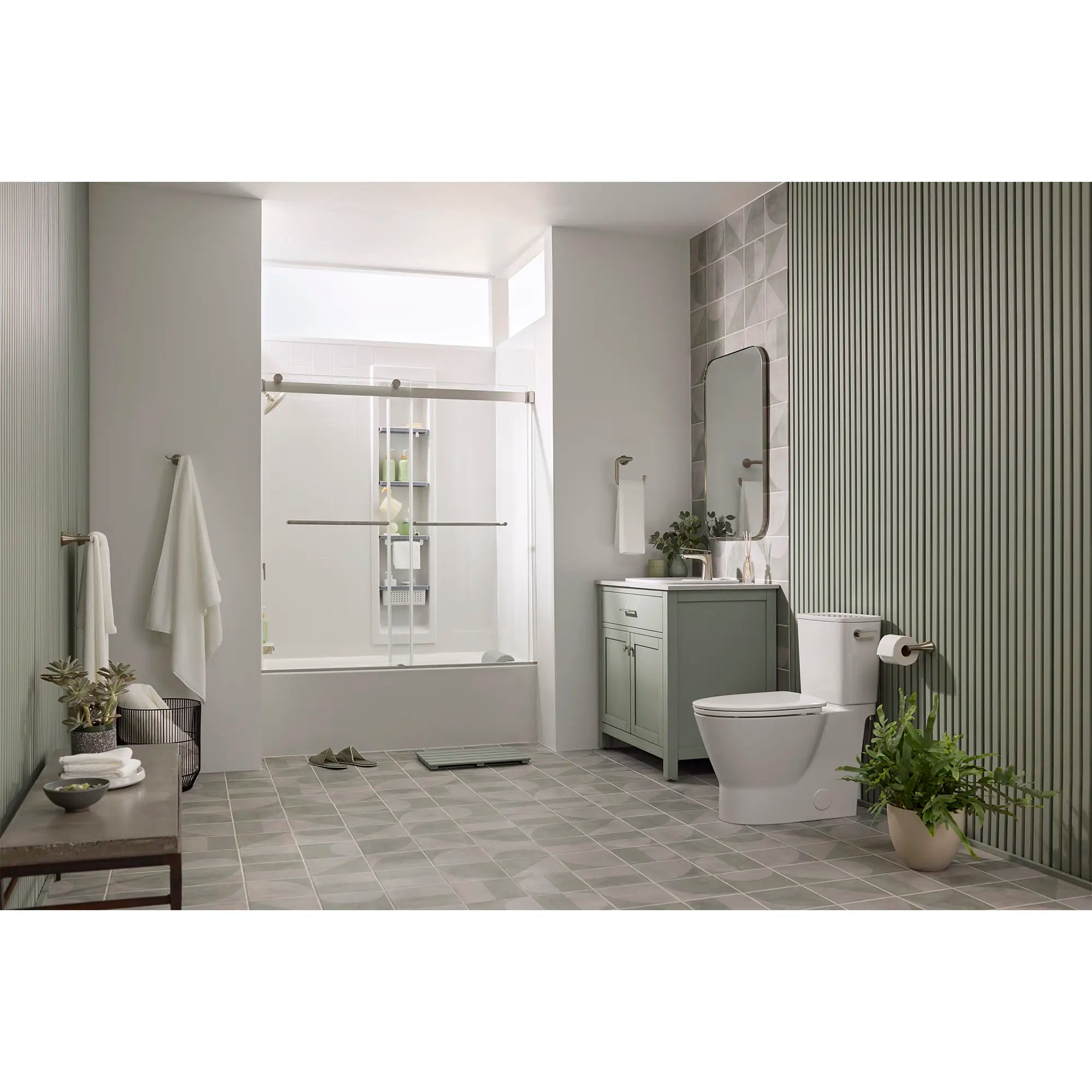 Monomando para lavabo Aspirations™ // BRUSHED NICKEL // 233934_Aspirations_EnvironmentFull_252AA898.020_706110.295_AM00853400.295_7194000_7192000_7181000_2952BWT32.020_2964102.020_7381987-100.295_0001_Nov2023_CDNwebp.webp