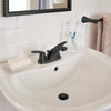 Colony® PRO 4-Inch Centerset 2-Handle Bathroom Faucet 1.2 gpm/4.5 Lpm With Lever Handles // MATTE BLACK // 244021_ColonyPro_EnvironmentCloseUp_7075200.243_0001_APRIL2024_CDNwebp.webp