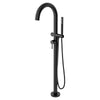 [T064951.243] Contemporary Round Freestanding Bathtub Filler With Lever Handle Faucet for Flash® Rough-In Valve - Polished Chrome