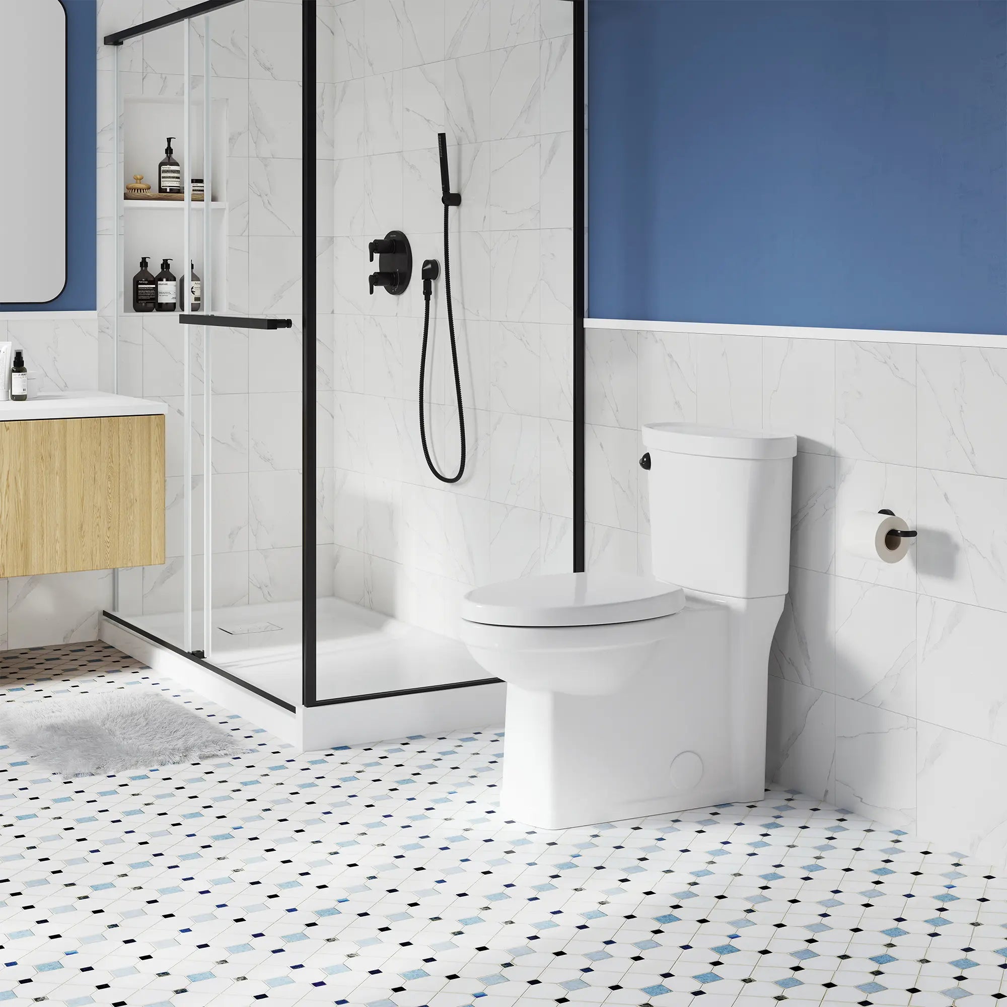 Asiento de cierre lento Boulevard // BLANCO // 267685_Telescoping_Luxury_EnvironmentFull_5025A65G.020_715AA001.020_0001_JULY2025_0_CDNwebp.webp