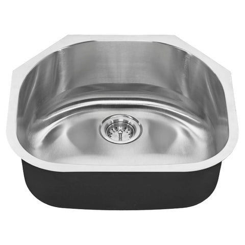 Tarja para cocina Portsmouth de acero inoxidable de 585 x 534 mm
