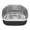 [18SB.9232100S.075] Portsmouth® 23 x 21-Inch Stainless Steel Undermount Single-Bowl Kitchen Sink - Stainless Steel