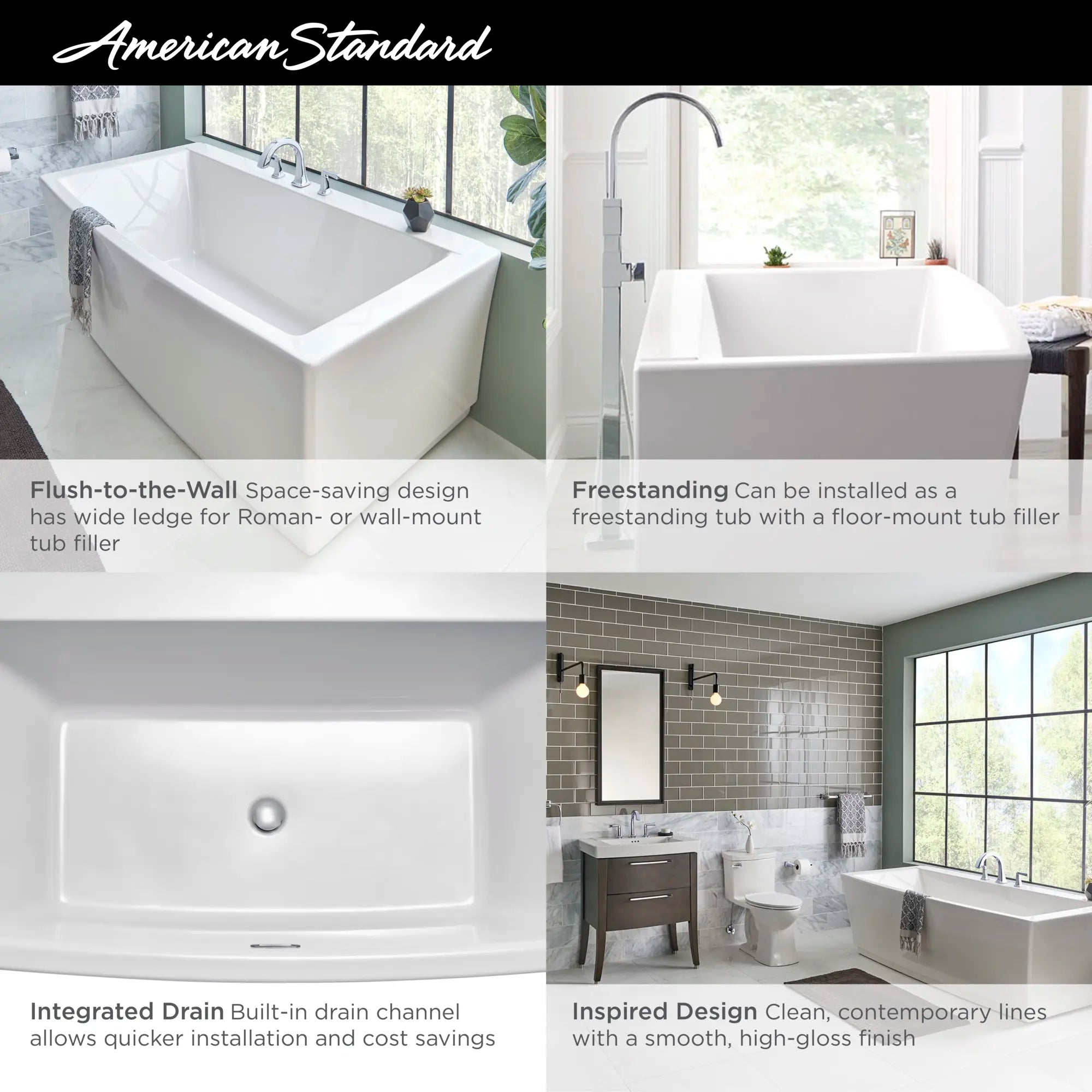 Tina Freestanding Townsend® de 1728 x 915 mm desagüe central con desbordamiento integrado // BLANCO // 68195_2019_AS_Townsend_FST_Infographic_F1-2_0_CDNwebp.webp