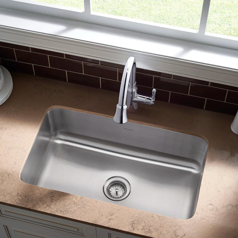 Tarja grande para cocina American Standard de acero inoxidable de 762 x 458 mm