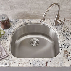 Portsmouth® 23 x 21-Inch Stainless Steel Undermount Single-Bowl Kitchen Sink // STAINLESS STL // 69070_B-18SB9232100S075_4285051075_CDNwebp.webp