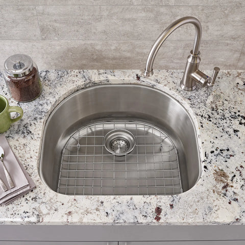 Tarja para cocina Portsmouth de acero inoxidable de 585 x 534 mm