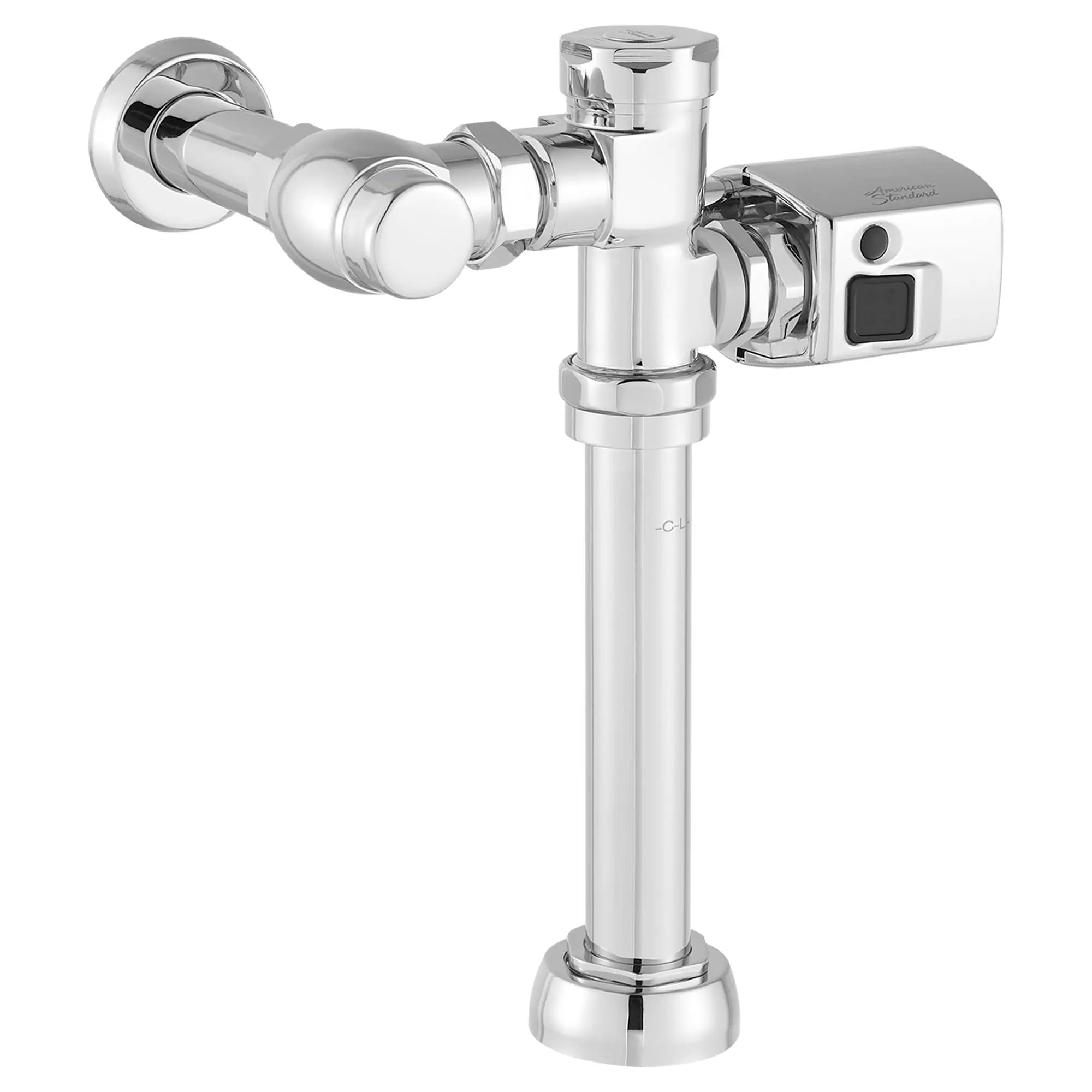Fluxómetro de sensor con operador de montaje lateral // CROMO // 97417_FV_6047SM121.002_3_4_CDNwebp.webp